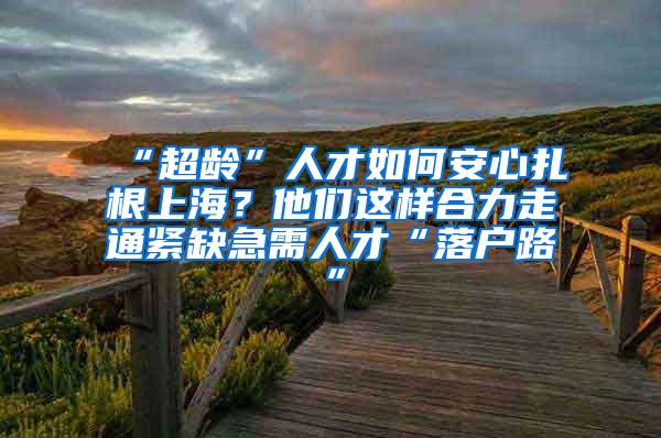 “超龄”人才如何安心扎根上海？他们这样合力走通紧缺急需人才“落户路”