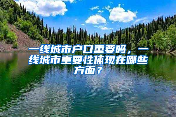 一线城市户口重要吗，一线城市重要性体现在哪些方面？