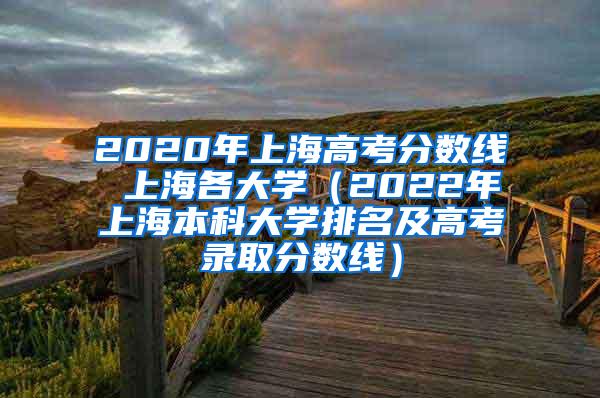 2020年上海高考分数线 上海各大学（2022年上海本科大学排名及高考录取分数线）