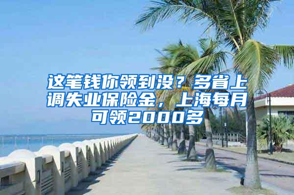 这笔钱你领到没？多省上调失业保险金，上海每月可领2000多