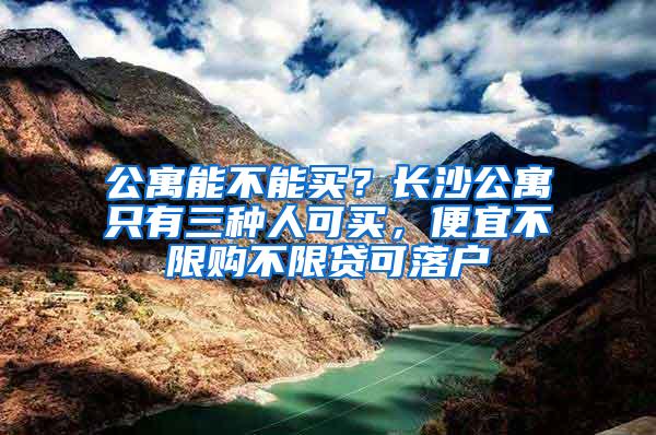 公寓能不能买？长沙公寓只有三种人可买，便宜不限购不限贷可落户