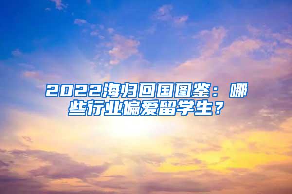 2022海归回国图鉴：哪些行业偏爱留学生？