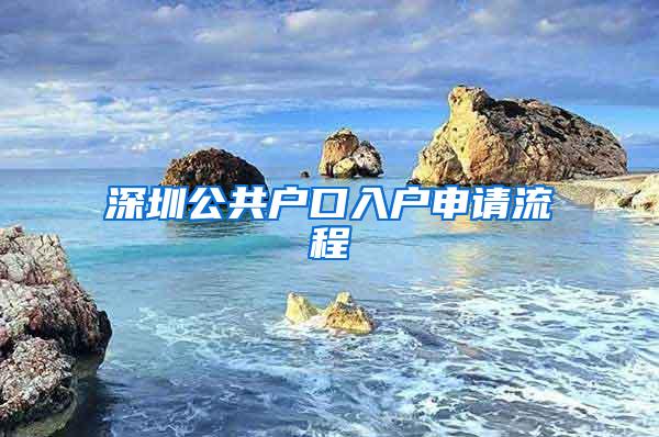 深圳公共户口入户申请流程