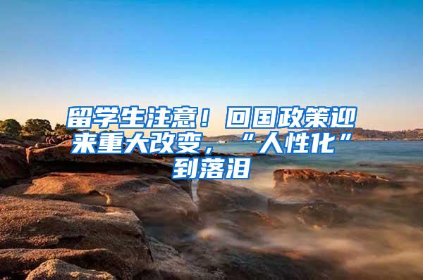 留学生注意！回国政策迎来重大改变，“人性化”到落泪