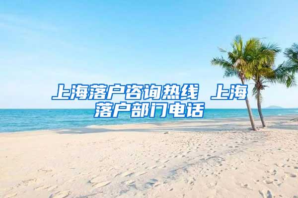 上海落户咨询热线 上海落户部门电话