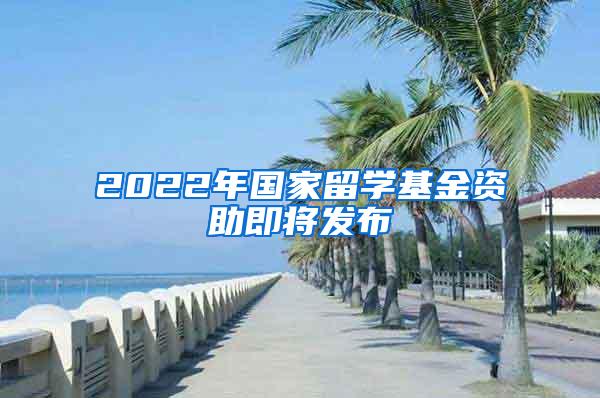 2022年国家留学基金资助即将发布