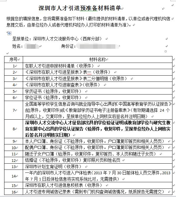 关于代替深圳积分入户体检的信息 关于代替深圳积分入户体检的信息 积分入户测评