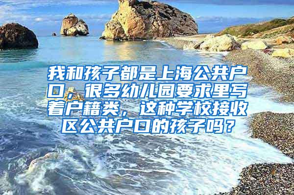 我和孩子都是上海公共户口，很多幼儿园要求里写着户籍类，这种学校接收区公共户口的孩子吗？