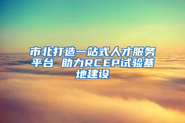 市北打造一站式人才服务平台 助力RCEP试验基地建设