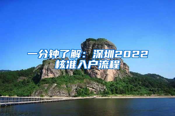 一分钟了解：深圳2022核准入户流程