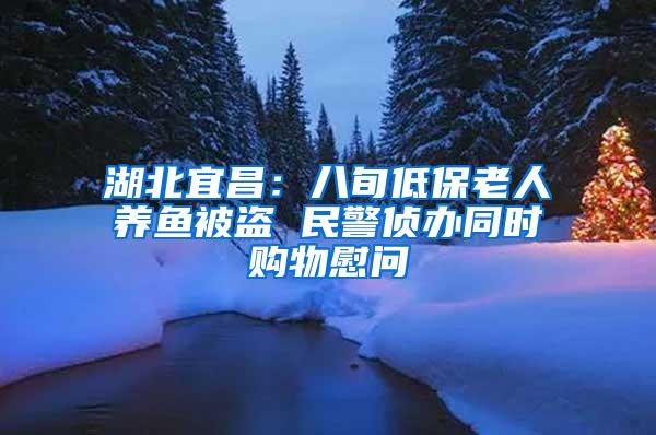 湖北宜昌：八旬低保老人养鱼被盗 民警侦办同时购物慰问