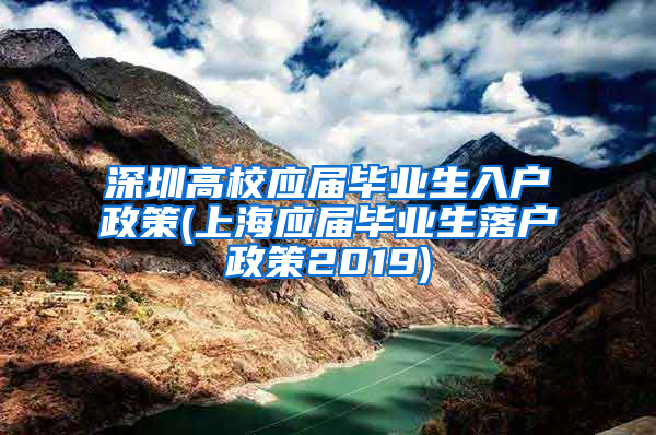 深圳高校应届毕业生入户政策(上海应届毕业生落户政策2019)