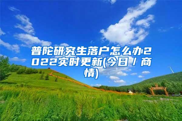 普陀研究生落户怎么办2022实时更新(今日／商情)