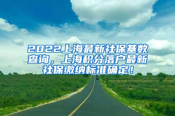 2022上海最新社保基数查询，上海积分落户最新社保缴纳标准确定！