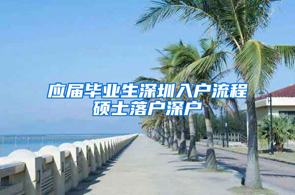 应届毕业生深圳入户流程硕士落户深户