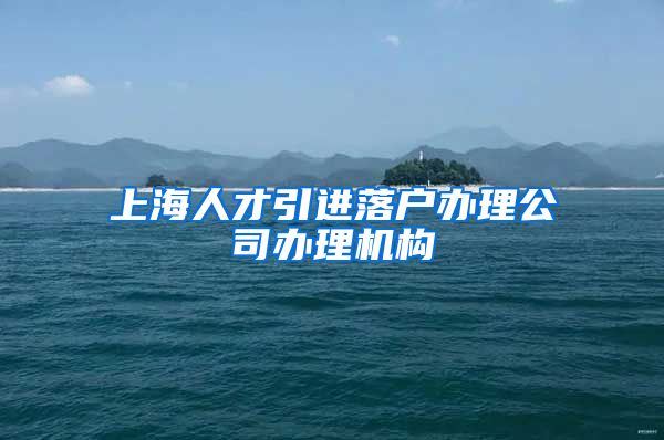 上海人才引进落户办理公司办理机构