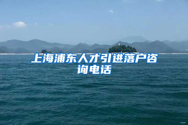 上海浦东人才引进落户咨询电话