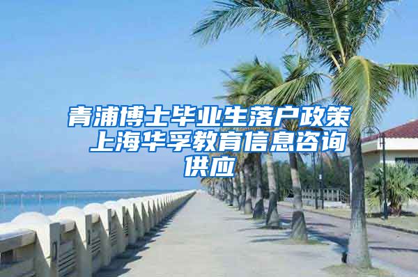 青浦博士毕业生落户政策 上海华孚教育信息咨询供应