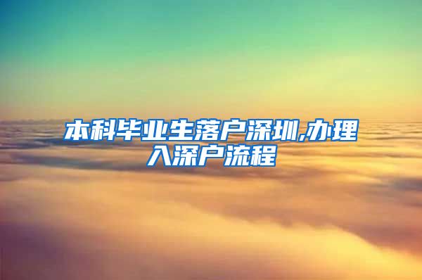 本科毕业生落户深圳,办理入深户流程