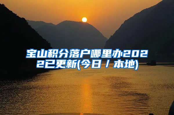 宝山积分落户哪里办2022已更新(今日／本地)