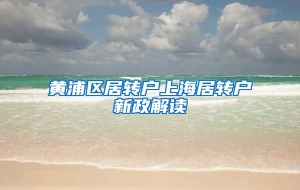 黄浦区居转户上海居转户新政解读